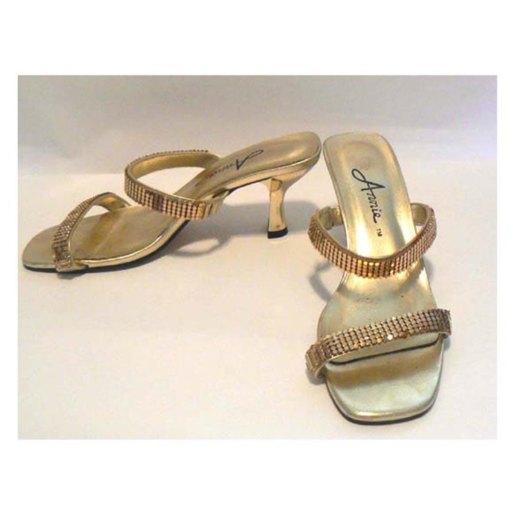 2 Inch Gold Strap Shoes